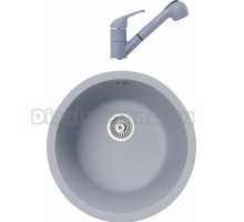 Комплект Мойка кухонная TopZero Kelly 460-49 Titan + Смеситель Bruce titan 49