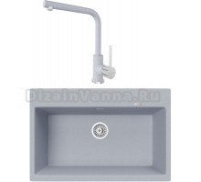 Комплект Мойка кухонная TopZero TopGran Gretta 780.510-49 titan 49 + Смеситель Donald titan 49