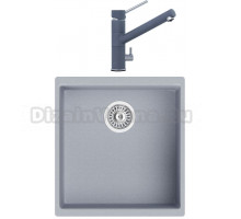 Комплект Мойка кухонная TopZero TopGran Marina 430.460-49 titan 49 + Смеситель Leonardo titan 49