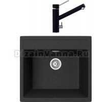 Комплект Мойка кухонная TopZero Georgia 560.510-10 Cosmos + Смеситель Leonardo cosmos 10