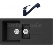 Комплект Мойка кухонная TopZero TopGran Cindy 1000.500 15-10 cosmos 10 + Смеситель Bruce cosmos 10