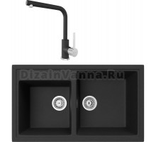 Комплект Мойка кухонная TopZero TopGran Demi 860.500 20-10 cosmos 10 + Смеситель Donald cosmos 10