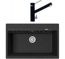 Комплект Мойка кухонная TopZero TopGran Gretta 780.510-10 cosmos 10 + Смеситель Leonardo cosmos 10