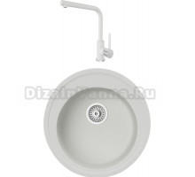 Комплект Мойка кухонная TopZero Eva 510-07 ice + Смеситель Donald ice 07