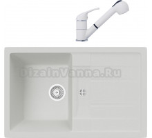 Комплект Мойка кухонная TopZero Susanna 780.500-07 Ice + Смеситель Bruce ice 07