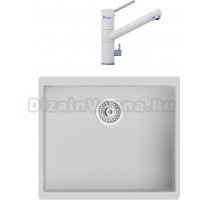Комплект Мойка кухонная TopZero TopGran Miranda 530.460-07 ice 07 + Смеситель Leonardo ice 07