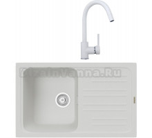 Комплект Мойка кухонная TopZero TopGran Sophia 740.460-07 ice 07 + Смеситель Romeo ice 07