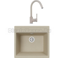 Комплект Мойка кухонная TopZero Georgia 560.510-08 Jasmine + Смеситель Romeo jasmine 08