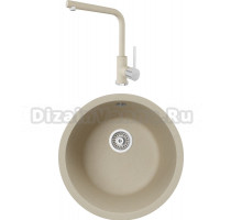 Комплект Мойка кухонная TopZero Kelly 460-08 Jasmine + Смеситель Donald jasmine 08