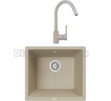 Комплект Мойка кухонная TopZero TopGran Gisele 457.406-08 jasmine 08 + Смеситель Romeo jasmine 08