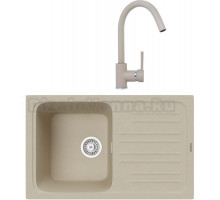 Комплект Мойка кухонная TopZero TopGran Sophia 740.460-08 jasmine 08 + Смеситель Romeo jasmine 08