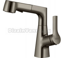 Смеситель для кухни D-lin D158374-S регулируемый по высоте, графит