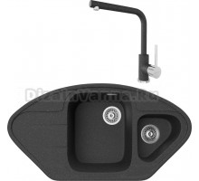 Комплект Мойка кухонная TopZero Angelina 960.510.15-40 Galaxy + Смеситель Donald galaxy 40