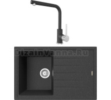 Комплект Мойка кухонная TopZero Juliet 780.500-40 galaxy + Смеситель Donald galaxy 40