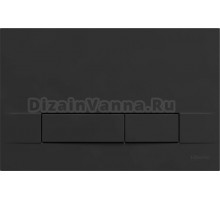 Кнопка смыва Lemark Bit 9802006 матовый черный soft touch