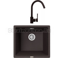 Комплект Мойка кухонная TopZero TopGran Gisele 457.406-93 chocolate 93 + Смеситель Romeo chocolate 93