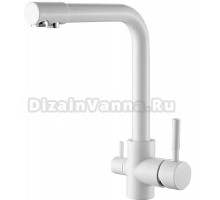 Смеситель для кухни D-lin D159315-1C белый