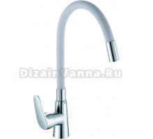 Смеситель для кухни D-lin D155302-2 с гибким изливом, хром, серый