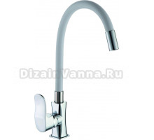 Смеситель для кухни D-lin D155318-2 с гибким изливом, хром, серый