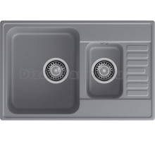 Мойка кухонная GranFest Quarz 21К темно-серая