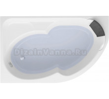 Акриловая ванна Lavinia Boho Grance Hill L 170x105 см, угловая, с каркасом, с экраном, подголовник справа, асимметричная