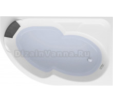Акриловая ванна Lavinia Boho Grance Hill R 170x105 см, угловая, с каркасом, с экраном, подголовник слева, асимметричная