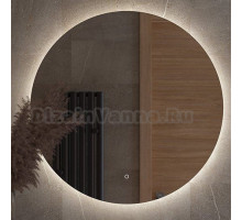 Зеркало круглое Defesto Opti DF 2846S 90 с LED-подсветкой, 4500К, сенсорный выключатель