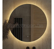 Зеркало круглое Defesto Opti DF 2855S 80 с LED-подсветкой, 3000К, сенсорный выключатель
