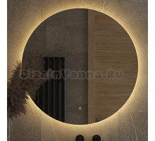 Зеркало круглое Defesto Opti DF 2856S 90 с LED-подсветкой, 3000К, сенсорный выключатель