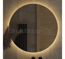 Зеркало круглое Defesto Opti DF 2856R 90 с LED-подсветкой, 3000К, инфракрасный выключатель