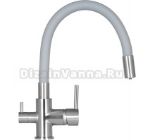Смеситель для кухни Wisent W4255A-9 серый, серебро