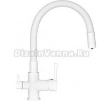 Смеситель для кухни Wisent W4255W-3 белый
