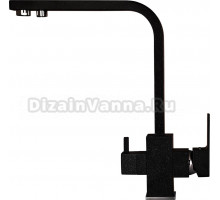 Смеситель для кухни Wisent W4333-3-22 черный