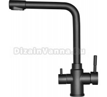 Смеситель для кухни Wisent W4355-3-U графит