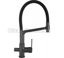 Смеситель для кухни Wisent W4755U-2 графит, черный