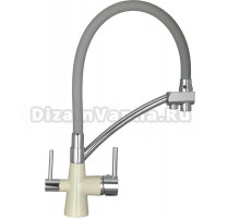 Смеситель для кухни Wisent W4855-19-9 бежевый, серый