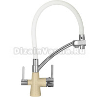 Смеситель для кухни Wisent W4855-20-3 бежевый, белый