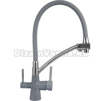 Смеситель для кухни Wisent W4855-24-9 графит, серый