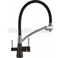 Смеситель для кухни Wisent W4855-27-2 кофе, черный