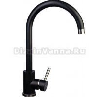 Смеситель для кухни Wisent W4998-3-22C черный, хром