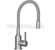 Смеситель для кухни Wisent W74004-9 серебро, серый