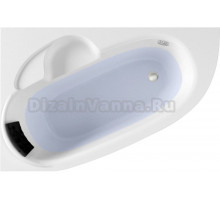Акриловая ванна Lavinia Boho Bell Pro L 170x110 см, угловая, с каркасом, с экраном, подголовник слева, асимметричная