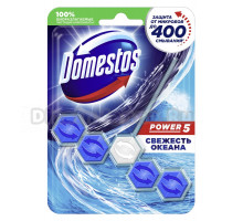 Туалетный блок для унитаза Domestos Power 5 свежесть океана 55 г