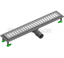 Душевой трап (лоток) CTESI Way Round 700 с решеткой и опорами