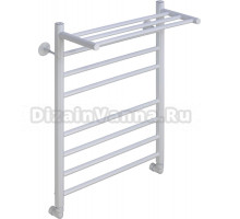 Полотенцесушитель водяной Comfysan Luce W-8 80х50 белый матовый, с полкой