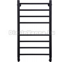 Полотенцесушитель водяной Comfysan Luce W-8 80х40 черный матовый