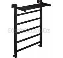 Полотенцесушитель водяной Comfysan Marte-K W-6 80х50 черный матовый