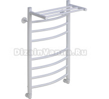 Полотенцесушитель водяной Comfysan Noumi W-8 80х40 белый матовый, с полкой