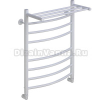 Полотенцесушитель водяной Comfysan Noumi W-8 80х50 белый матовый, с полкой