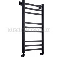 Полотенцесушитель водяной Comfysan Pioli-K W-8 80х40 черный матовый